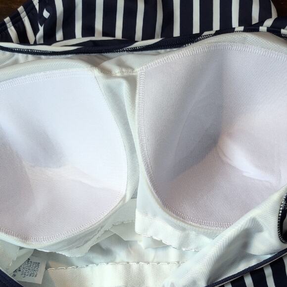 Lands' End NWT Nautical Stripe One Piece Swimsuit - Picture 6 of 11